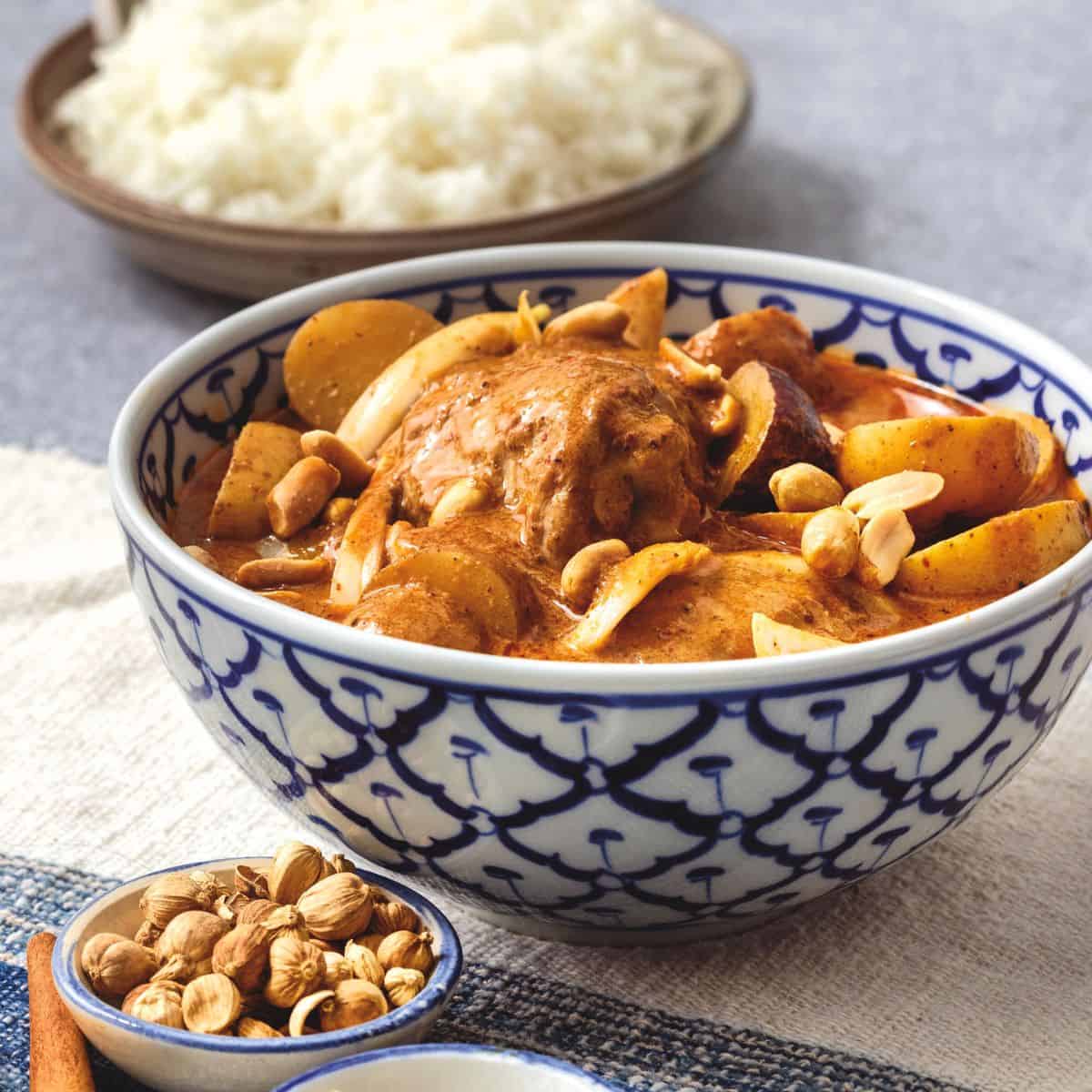 Authentic Thai Massaman Curry with Chicken