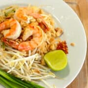 This pad thai recipe is as authentic as it gets. It's the most classic dish in Thai cuisine, and while there are many versions of pad thai, this one is our most traditional one! #padthai #thaifood #glutenfree #noodlerecipe #thairecipe