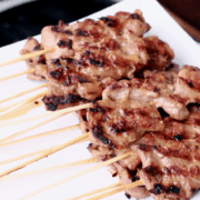 BBQ Pork Skewers หมูปิ้ง Recipe & Video Tutorial