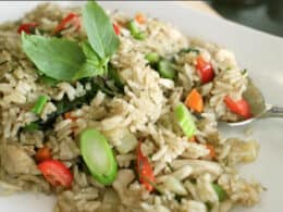Green Curry Fried Rice Recipe Video Tutorial
