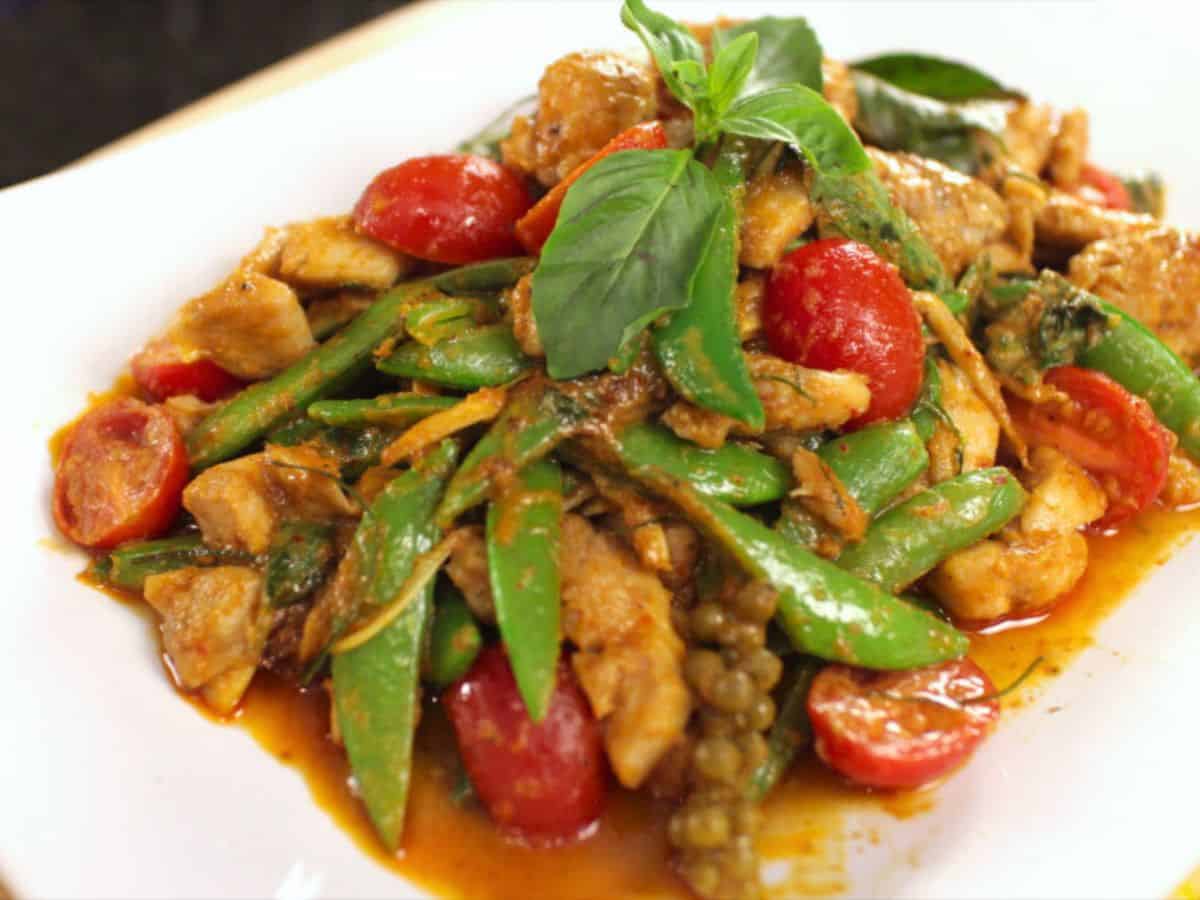 a plate of pad ped