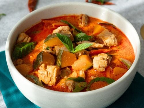 Authentic Thai Red Curry with Chicken