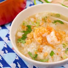 Thai Breakfast Rice Soup with Shrimp (Kao Tom Goong)-image