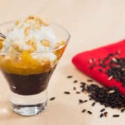 black sticky rice sundae