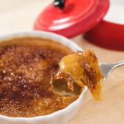 Thai tea creme brulee