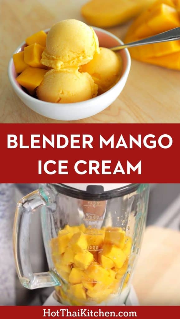 how to make mango ice cream in a blender