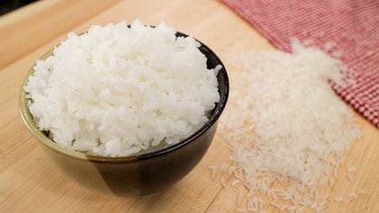 A bowl of jasmine rice