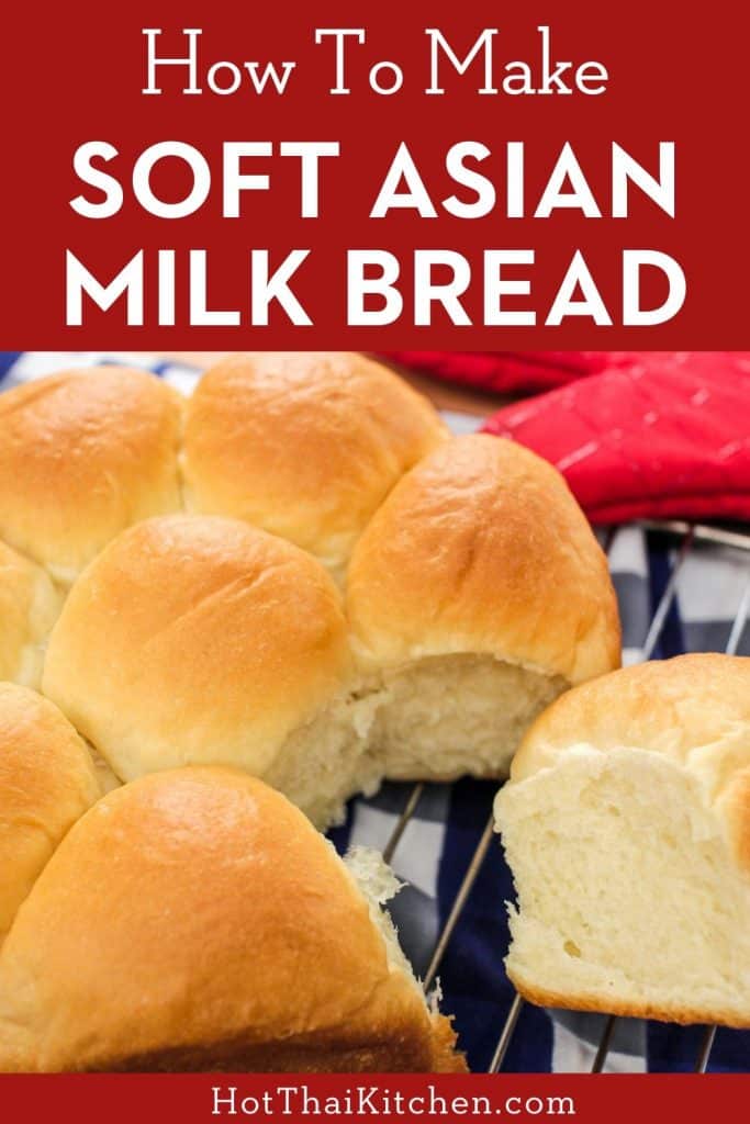 A special (easy) technique to get you that soft, fluffy Asian milk bread of your dreams. The perfect bread to bake at home! #baking #bakingbread #milkbread