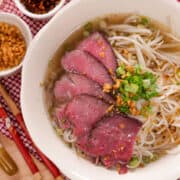 Thai beef noodle soup