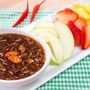 Thai fruit dip sweet fish sauce