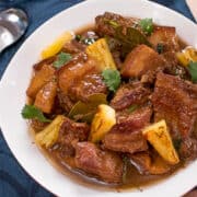 filipino pork adobo with pineapple