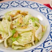 Cabbage & Fish Sauce Side Dish กะหล่ำปลีผัดนำ้ปลา