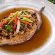 Steamed fish with black bean sauce