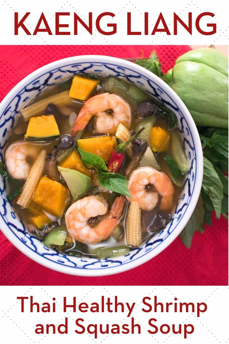 Healthy and yummy soup that is believed to increase breast milk supply in Thai culture, but anyone can enjoy it at any time. The peppery soup is full of vegetables—a mix of winter squash, summer squash, mushrooms. Add some shrimp or chicken as a protein and you’re good to go! #thairecipe #thaisoup #glutenfree #vegetablesoup #breastmilk