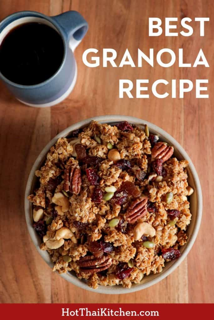 My BEST granola recipe I've been making for years! Perfect during lockdown, or any time! #granola #lockdownrecipe