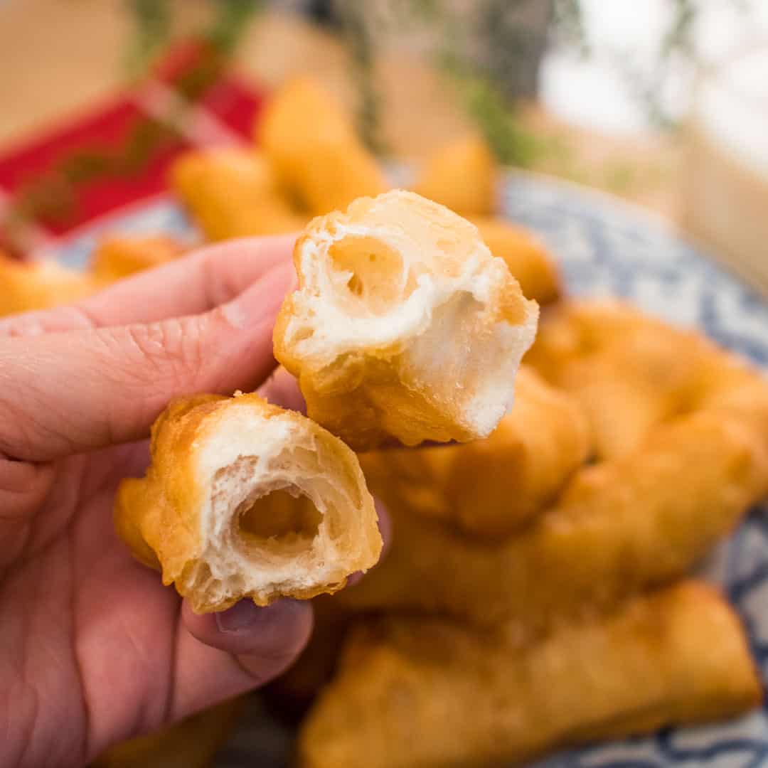 Fried dough on the go, from a woman who's on the go