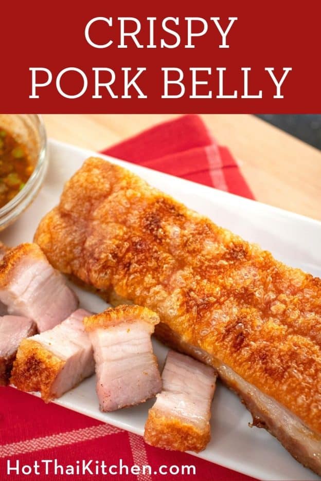 Crispy Pork Belly Recipe - No Boil, No Fry, No Salt Crust หมูกรอบ