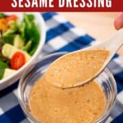 Deep Roasted Sesame Salad Dressing Recipe - Hot Thai Kitchen
