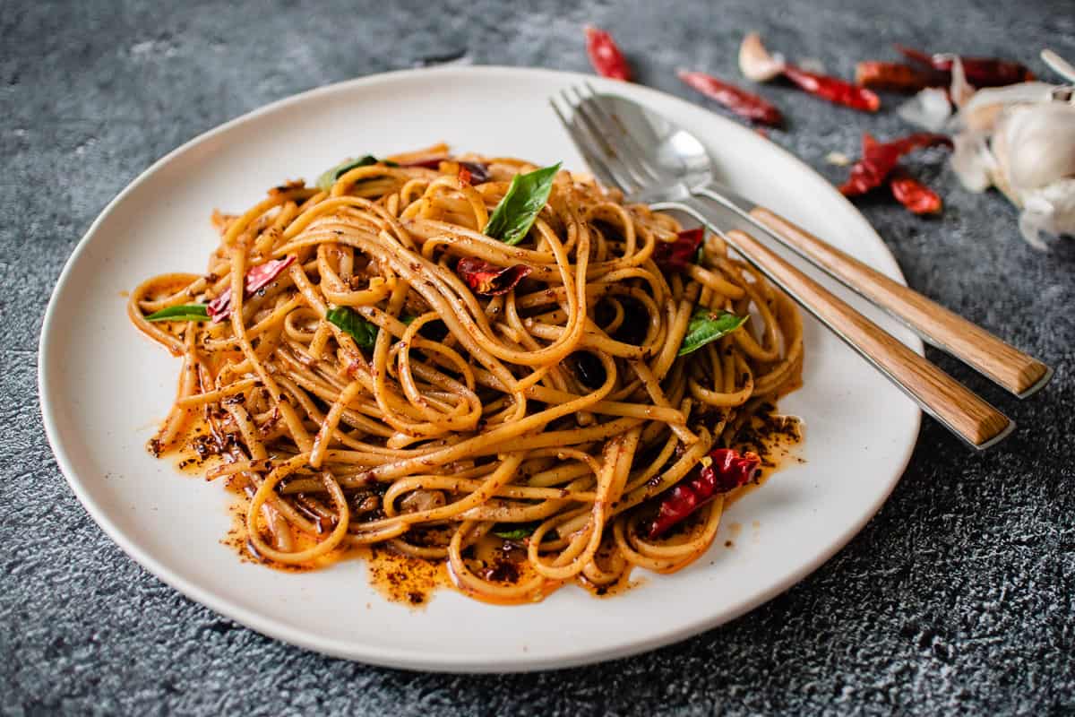 Sweet & Spicy Hot Chili Chicken Noodles