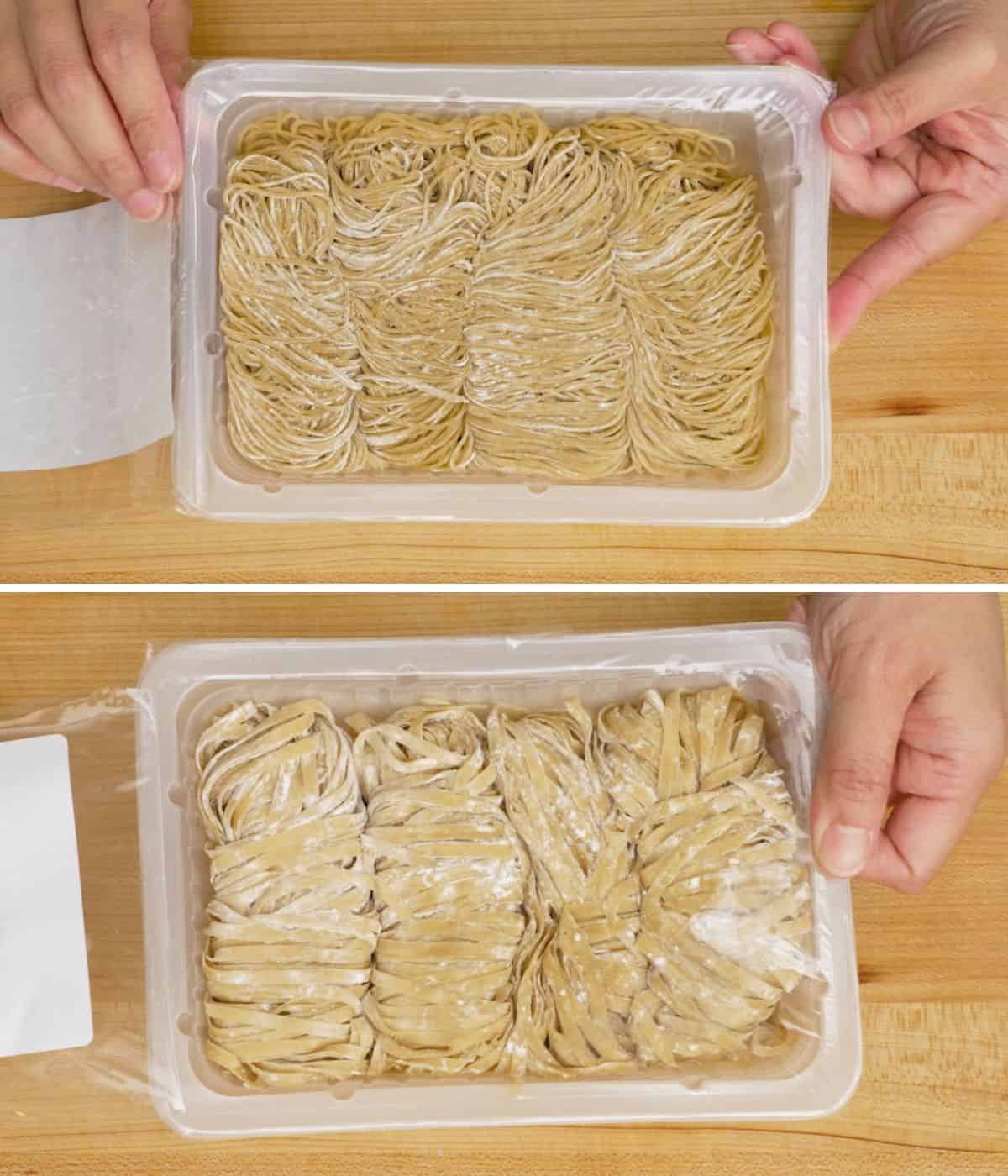 Small wonton noodles vs flat wonton noodles