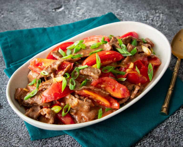 Mother-in-Law's Chinese Tomato Beef Stir Fry