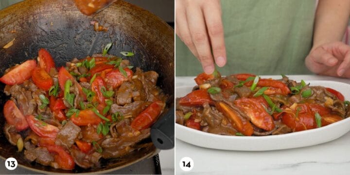 Mother-in-Law's Chinese Tomato Beef Stir Fry