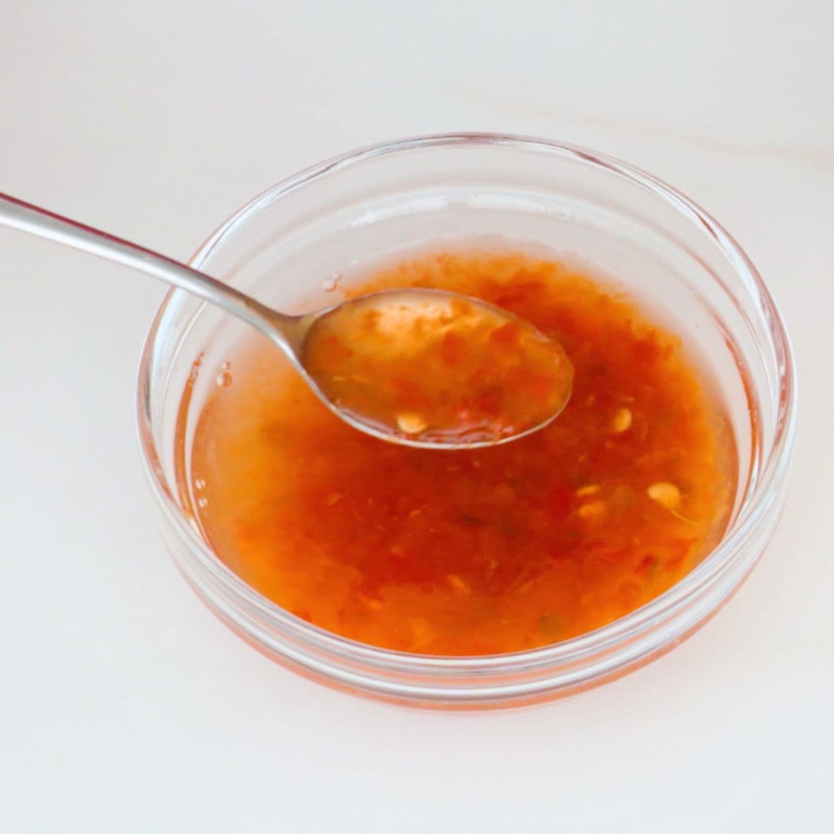 Chili Vinegar - An Essential Thai Condiment (prik nam som)