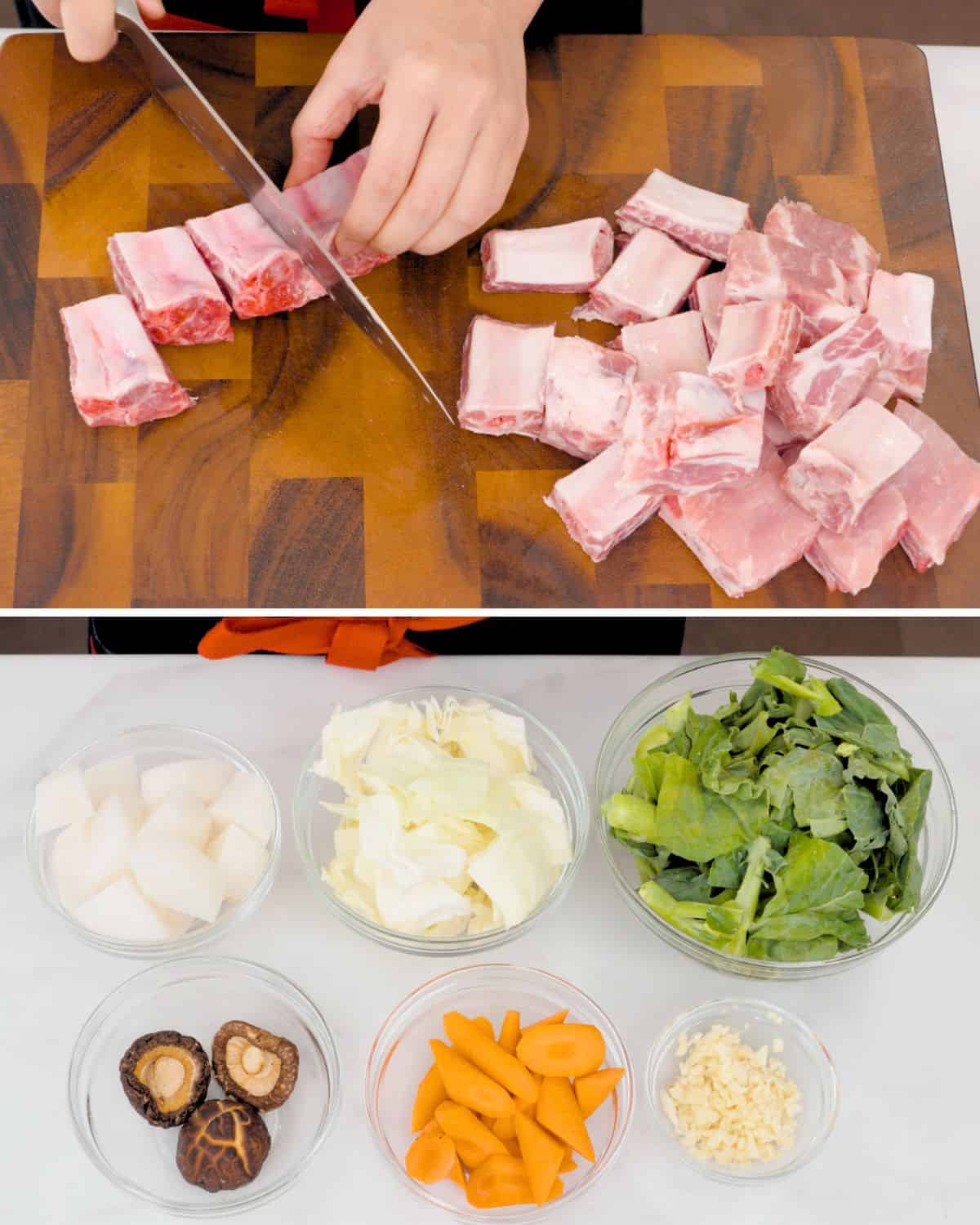 Ingredients for jab chai